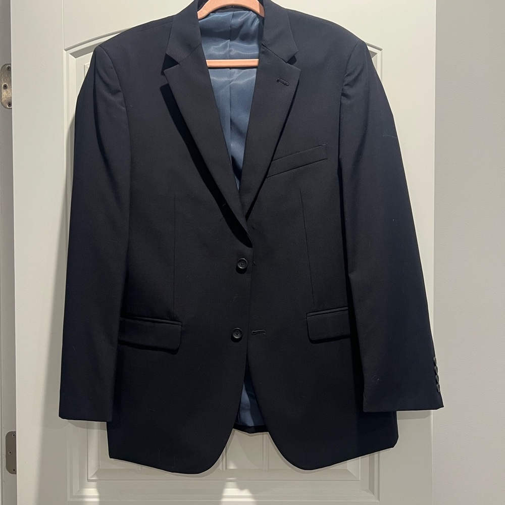 Navy blue suit!